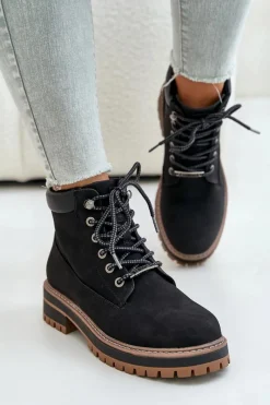 Online Big Star Shoes Trapery Damskie Ocieplane Big Star OO274A290 Czarne