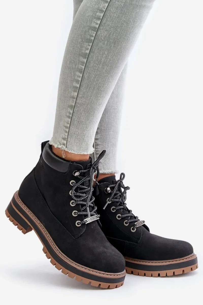 Online Big Star Shoes Trapery Damskie Ocieplane Big Star OO274A290 Czarne