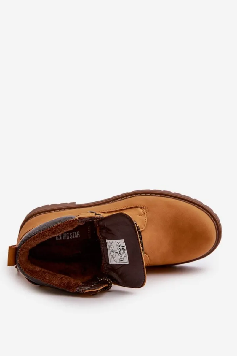 Online Big Star Shoes Trapery Damskie Ocieplane Big Star OO274A288 Camel