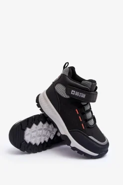 Hot Big Star Shoes Trapery Dziecięce Memory Foam Czarne Big Star KK374121