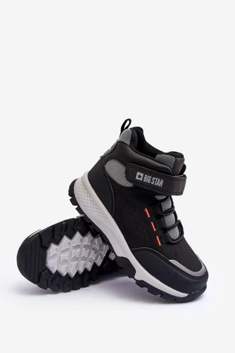 Hot Big Star Shoes Trapery Dziecięce Memory Foam Czarne Big Star KK374121