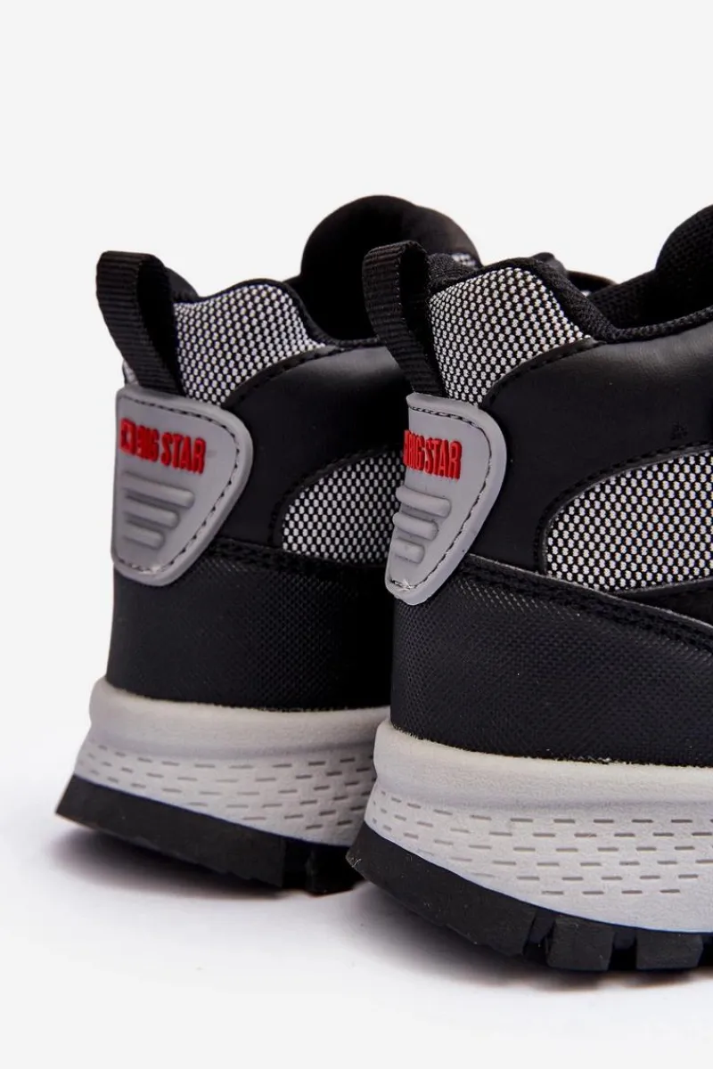 Hot Big Star Shoes Trapery Dziecięce Memory Foam Czarne Big Star KK374121