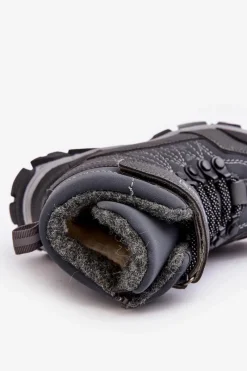 New Trapery Dziecięce Ocieplone Wełną Grafitowe Ehas Dzieci Chłopięce|Dziewczęce