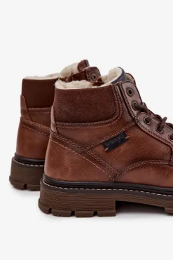 Outlet Wrangler Trapery Męskie Ocieplane 20253034.JCU Brązowe Brązowy