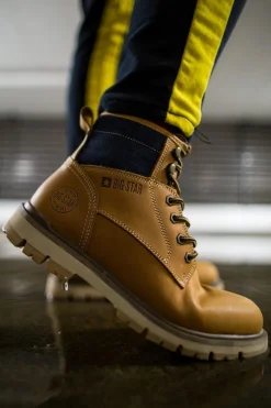 New Trapery Męskie Skórzane Big Star Camel EE174266 Męskie Botki Męskie