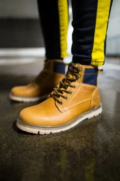 New Trapery Męskie Skórzane Big Star Camel EE174266 Męskie Botki Męskie