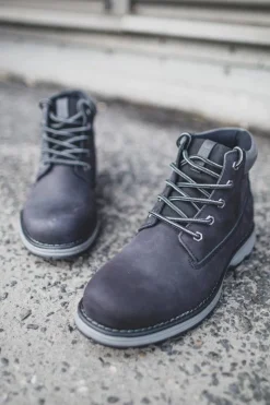 Botki Męskie>Big Star Shoes Trapery Męskie Skórzane Big Star Czarne EE174228