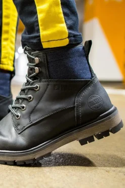 Hot Big Star Shoes Trapery Męskie Skórzane Big Star Czarne EE174267