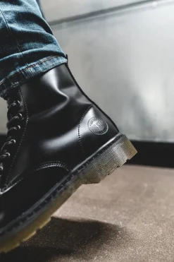 Outlet Trapery Męskie Skórzane Big Star Czarne EE174268 Męskie Botki Męskie