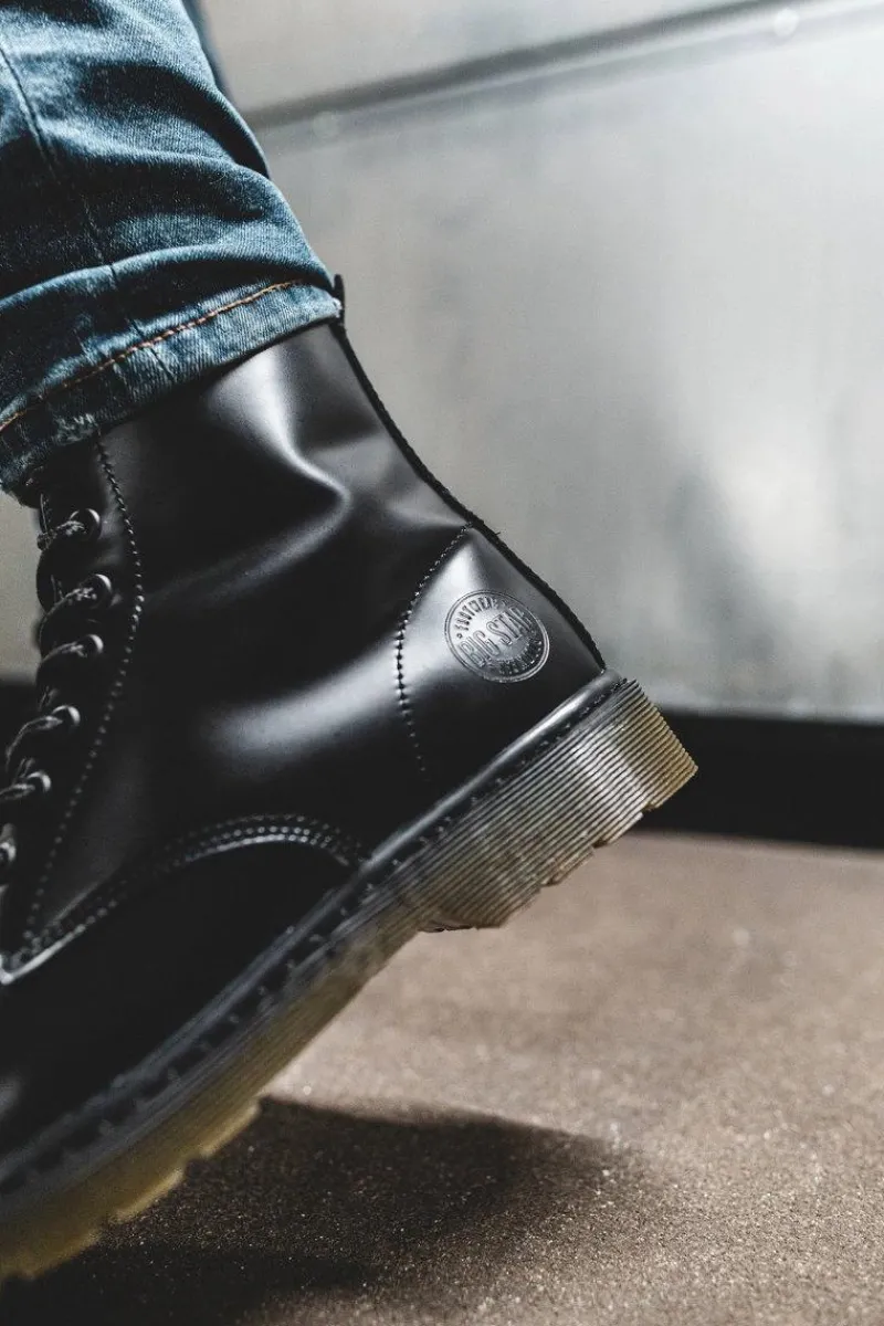 Outlet Trapery Męskie Skórzane Big Star Czarne EE174268 Męskie Botki Męskie