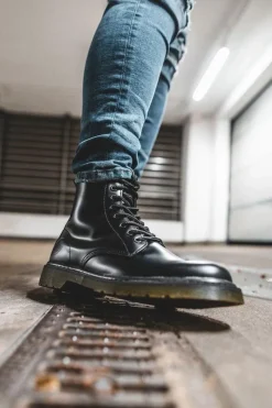 Outlet Trapery Męskie Skórzane Big Star Czarne EE174268 Męskie Botki Męskie