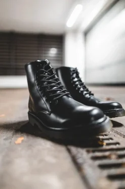 Outlet Trapery Męskie Skórzane Big Star Czarne EE174268 Męskie Botki Męskie