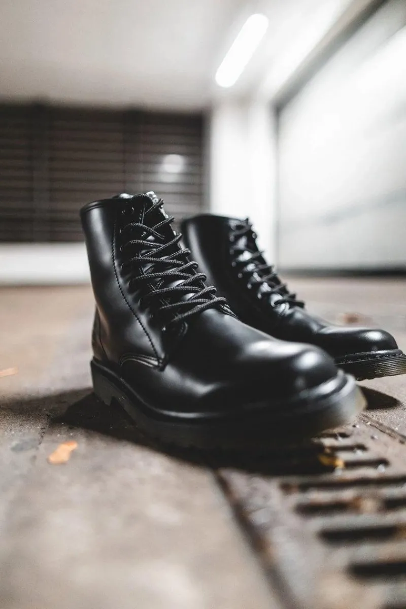 Outlet Trapery Męskie Skórzane Big Star Czarne EE174268 Męskie Botki Męskie