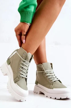 Online Boto Trapery Wiązane Zielone Faithfull