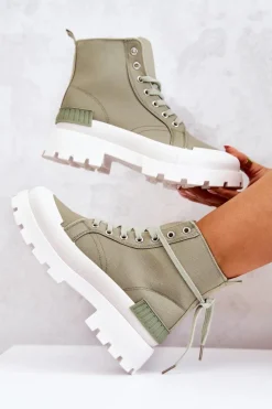 Online Boto Trapery Wiązane Zielone Faithfull