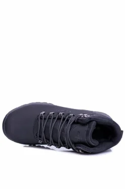 Outlet Trekkingowe Buty Męskie Ocieplane za Kostkę Czarne Carlito Męskie Obuwie Trekkingowe Męskie