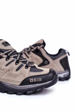 Sale Big Star Shoes Trekkingowe Męskie Buty Big Star Outdoor Szare GG174281