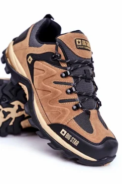New Big Star Shoes Trekkingowe Męskie Buty Big Star Outdoor Camel GG174280