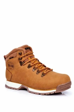 Obuwie Trekkingowe Męskie>Big Star Shoes Trekkingowe Męskie Buty Big Star Outdoor Camel GG174402