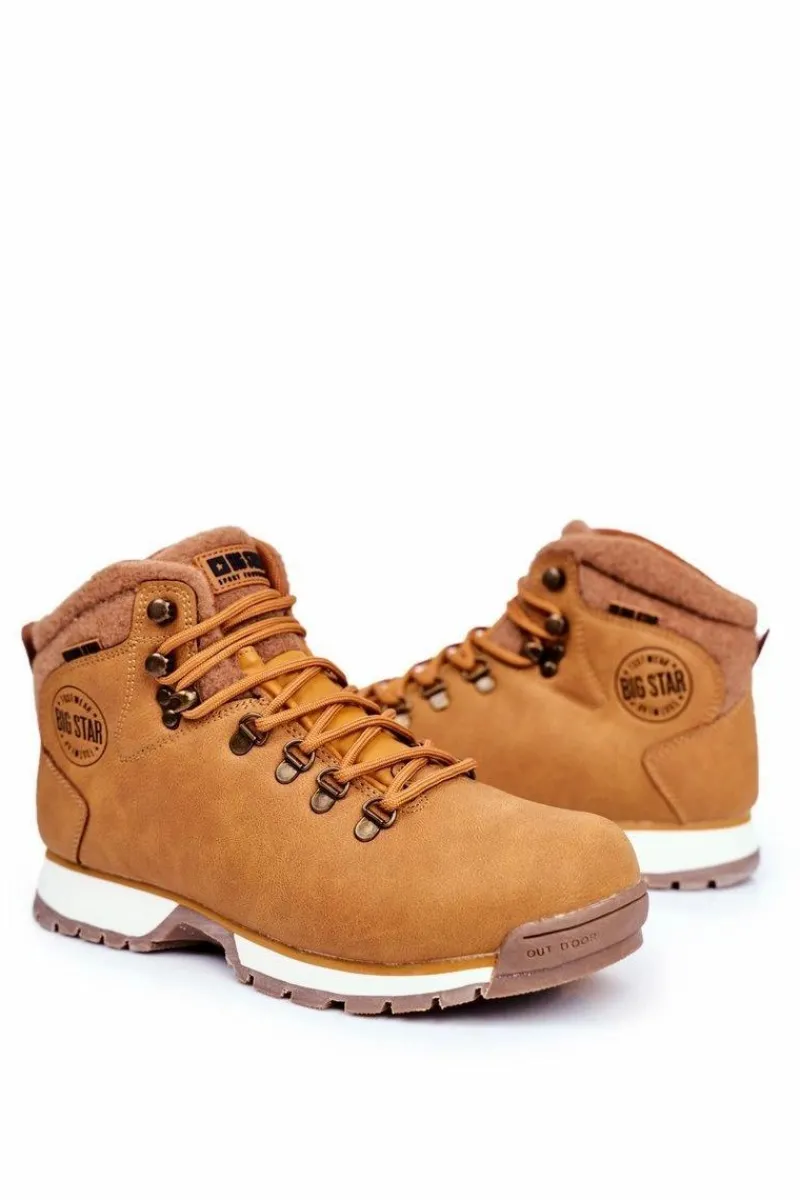 Obuwie Trekkingowe Męskie>Big Star Shoes Trekkingowe Męskie Buty Big Star Outdoor Camel GG174402