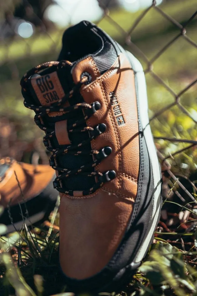 Outlet Big Star Shoes Trekkingowe Męskie Buty Big Star Wysokie Outdoor Camel EE174464