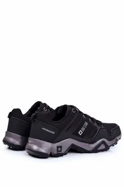 Clearance Trekkingowe Męskie Buty Big Star Outdoor Czarne GG174269 Męskie Obuwie Trekkingowe Męskie