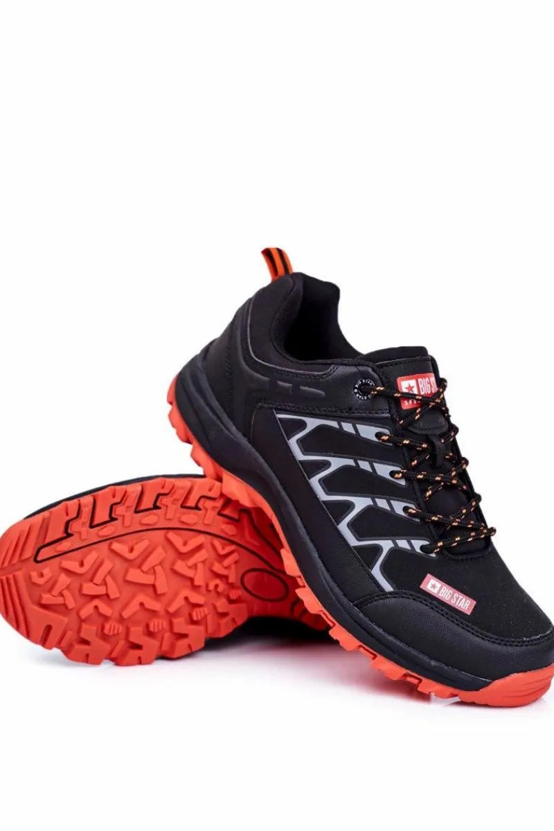 Obuwie Trekkingowe Męskie>Big Star Shoes Trekkingowe Męskie Buty Big Star Czarne GG174560