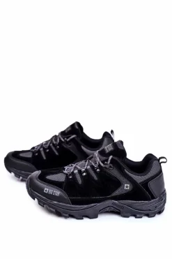 Hot Trekkingowe Męskie Buty Big Star Outdoor Czarne GG174282 Męskie Obuwie Trekkingowe Męskie