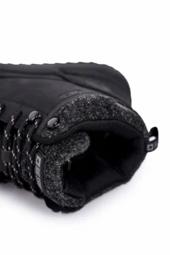 Discount Trekkingowe Męskie Buty Big Star Outdoor Czarne GG174563 Męskie Obuwie Trekkingowe Męskie