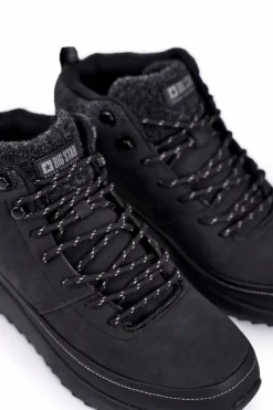 Discount Trekkingowe Męskie Buty Big Star Outdoor Czarne GG174563 Męskie Obuwie Trekkingowe Męskie