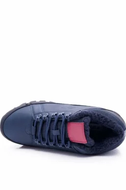 Boto Trekkingowe Męskie Buty Wysokie Outdoor Granatowe Noriginals