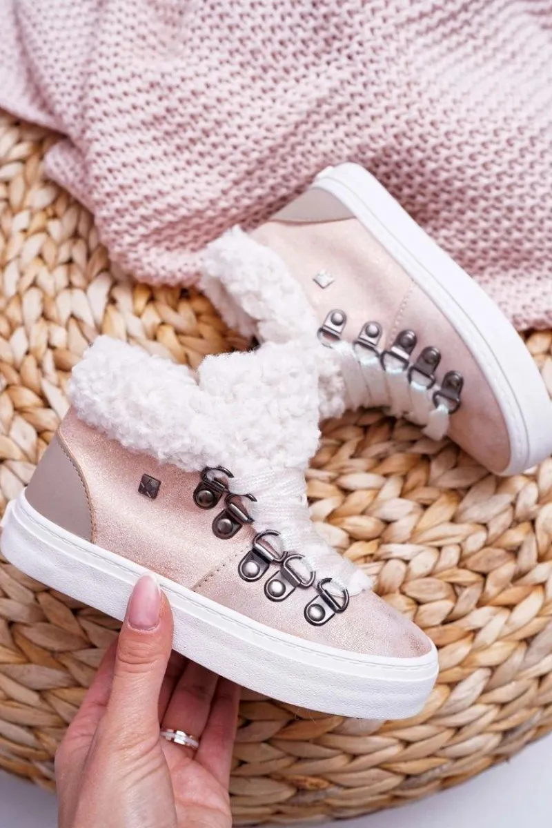 Hot Big Star Shoes Trzewiki Dziecięce Dziewczęce Big Star Różowe EE374015