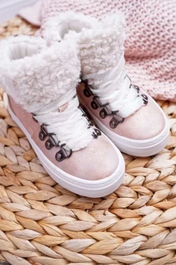 Hot Big Star Shoes Trzewiki Dziecięce Dziewczęce Big Star Różowe EE374015