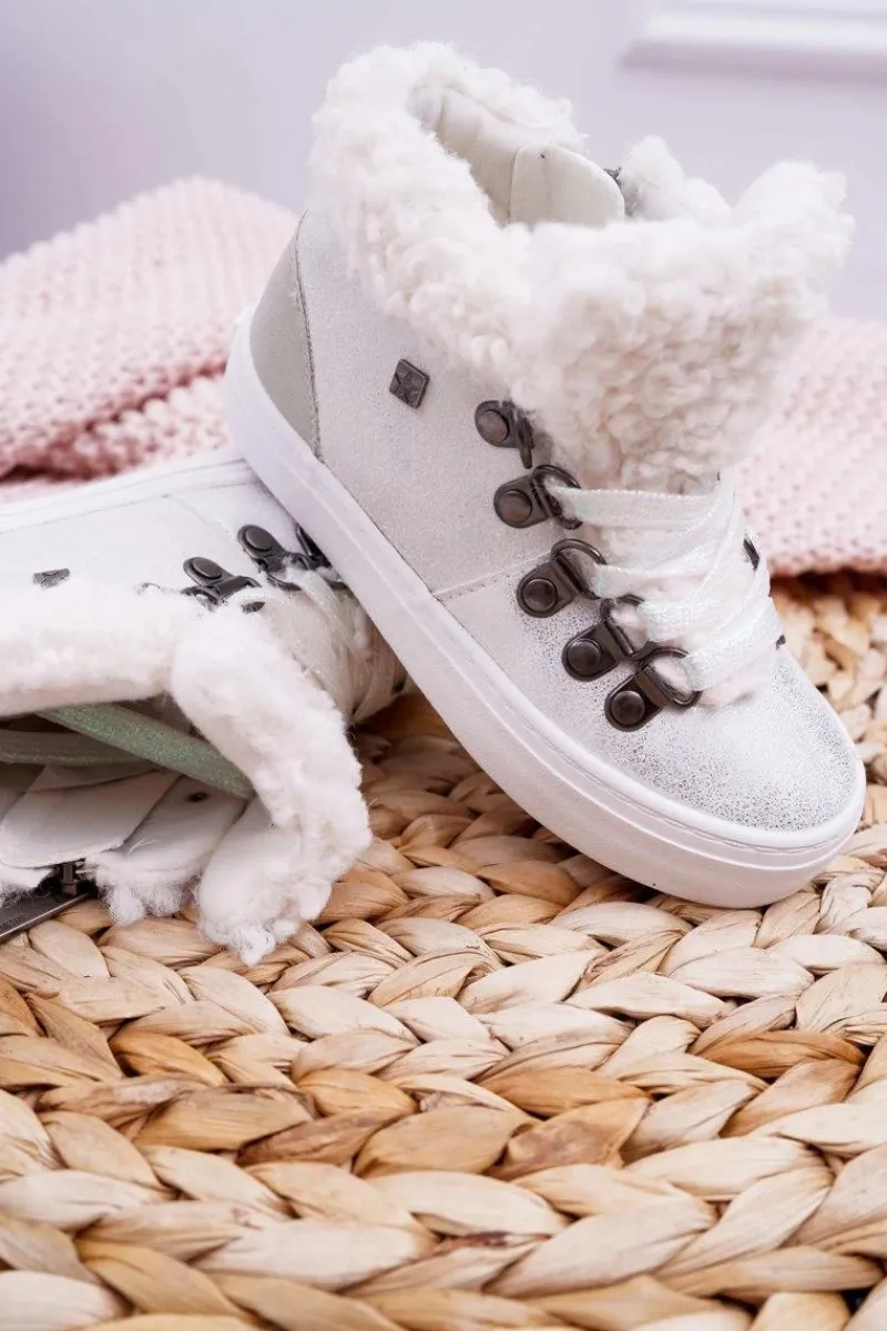 Dziewczęce>Big Star Shoes Trzewiki Dziecięce Dziewczęce Big Star Białe EE374017