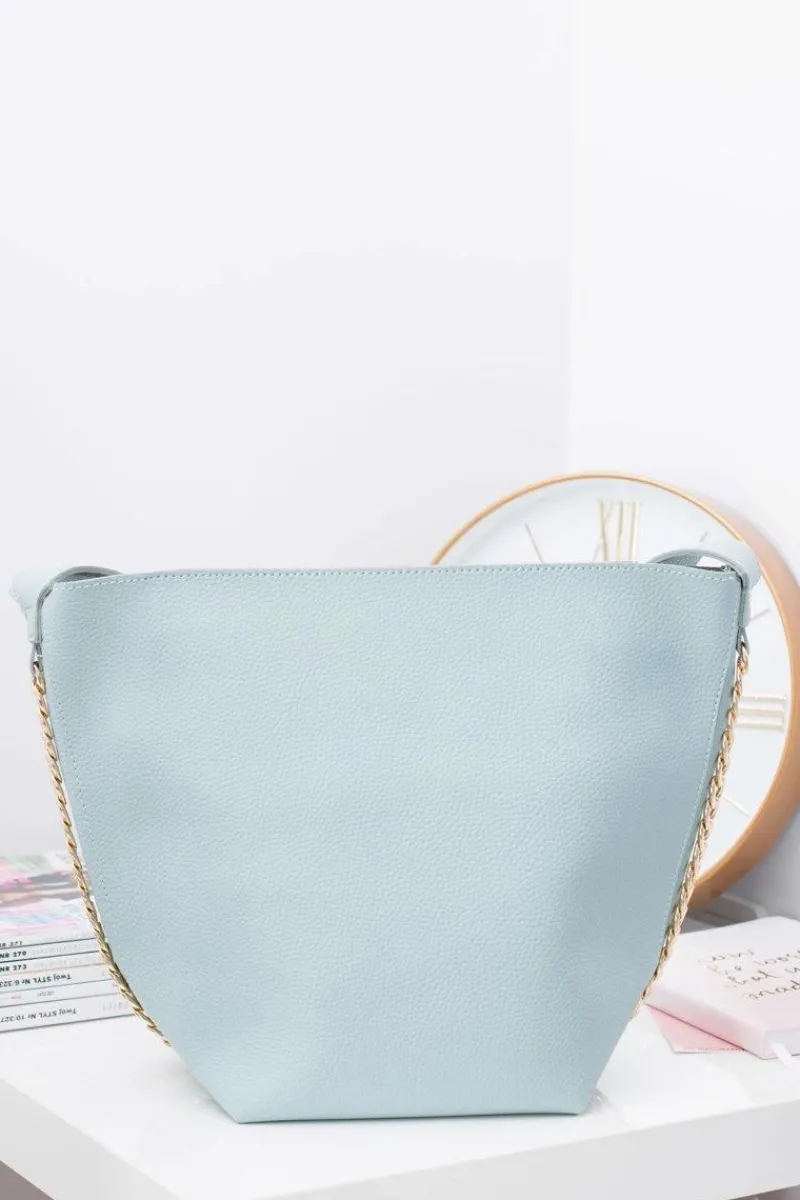 Best Turkusowa Torebka Damska A4 Shopper Bag Torebki Klasyczne