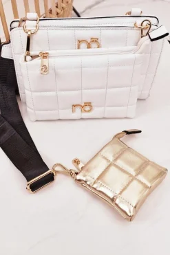 Torebki Nobo|Listonoszki>Nobo Wielofunkcyjna Pikowana Torebka Listonoszka NBAG-K1300 Biała