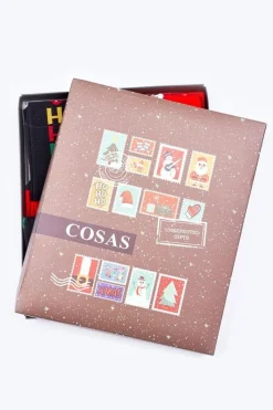 Skarpetki|Skarpetki>COSAS Świąteczny Zestaw Męskich Skarpetek Czerń/Czerwień