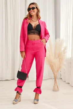 Hot Boto Wiązane Sandały Na Wysokim Koturnie Czarno-Białe Lendy