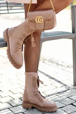 Botki Zimowe Damskie|Brązowe I Beżowe Botki><noscript><img width=