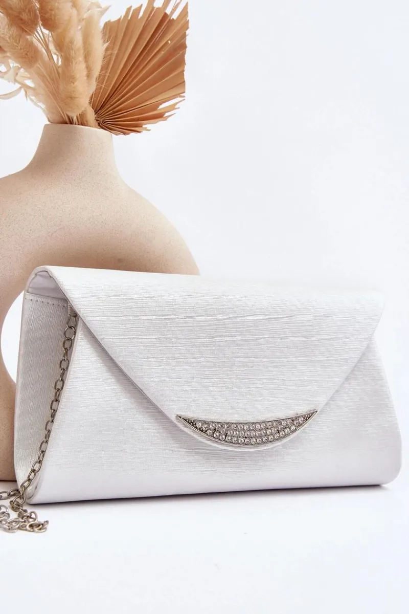 Outlet Boto Wizytowa Torebka Kopertówka Na Łańcuszku Zarani Biała