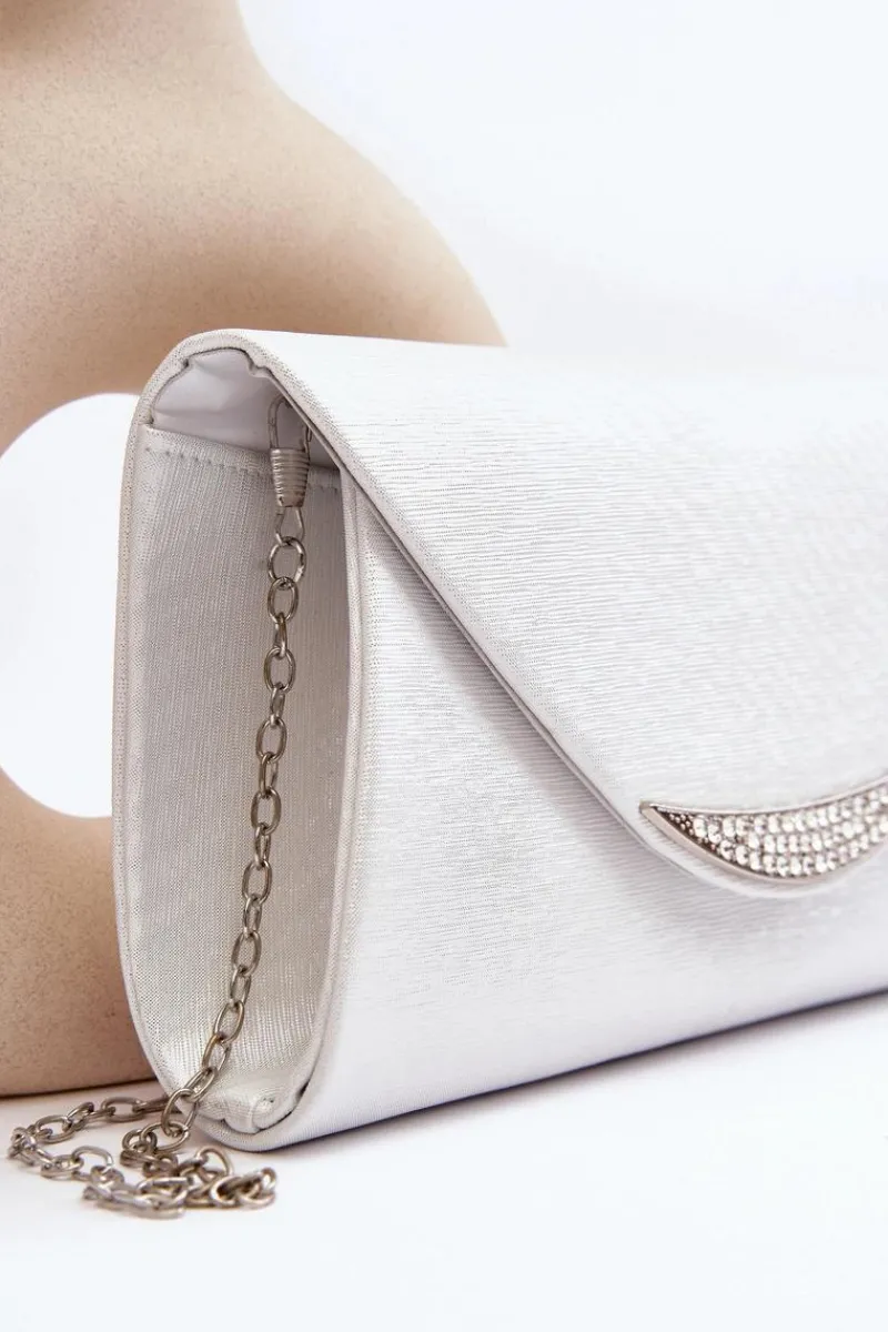Outlet Boto Wizytowa Torebka Kopertówka Na Łańcuszku Zarani Biała