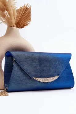 Online Wizytowa Torebka Kopertówka Na Łańcuszku Zarani Niebieska Kopertówki