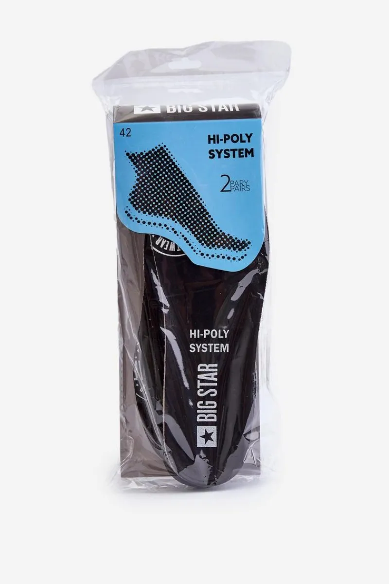 Online Wkładki Do Butów BIG STAR HI-POLY SYSTEM 2 Pary Czarne Wkładki