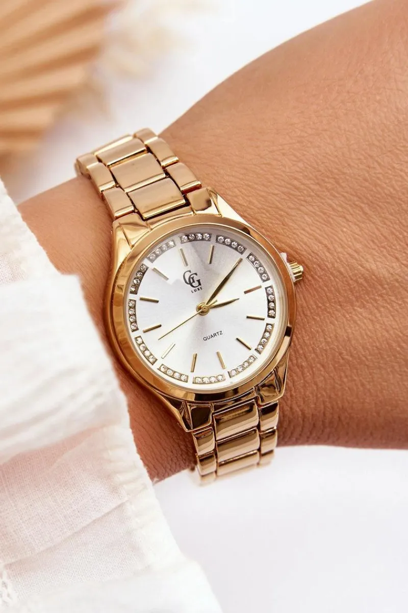 Hot GG Luxe Wodoodporny Zegarek Damski Złoty