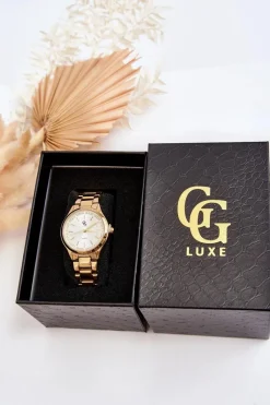 Hot GG Luxe Wodoodporny Zegarek Damski Złoty