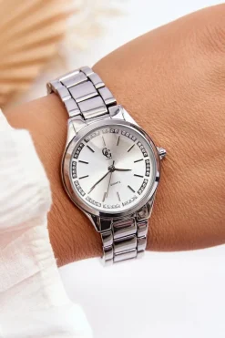 Best Wodoodporny Zegarek Damski Srebrny Zegarki