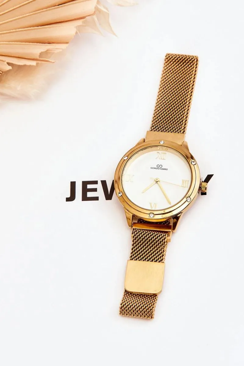 Zegarki>Giorgio&Dario Wodoodporny Zegarek Na Magnes Złoty