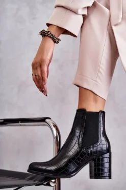 Botki Na Słupku|Czarne Botki><noscript><img width=