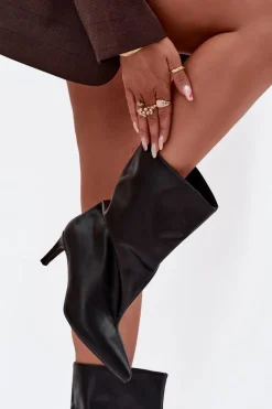 Botki Ocieplane|Botki Na Obcasie></noscript>Boto Wsuwane Botki Damskie Na Szpilce Czarne Solvienne