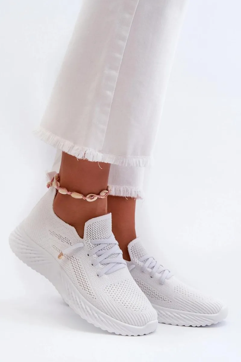 Sale Wsuwane Buty Sportowe Damskie Białe Jagelia Damskie Buty Sportowe Na Platformie